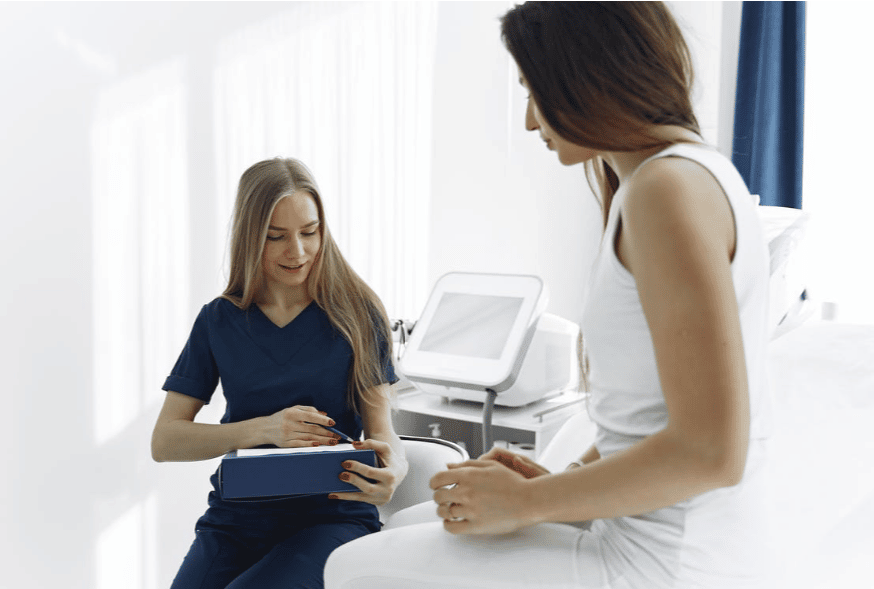 Woman in medication assisted treatment