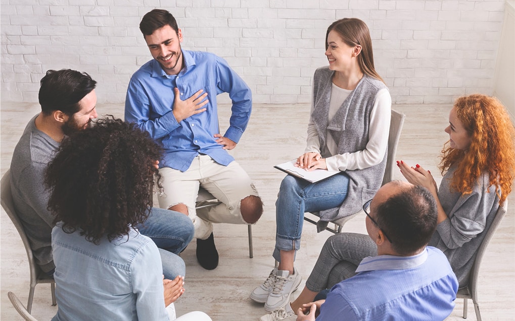 a group of people discussing the health risks of fentanyl