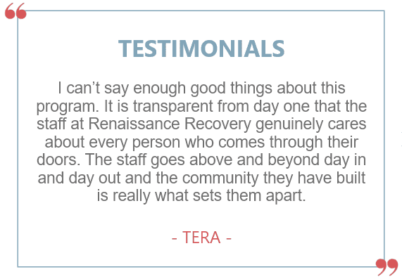 testimonials Renaissance Recovery