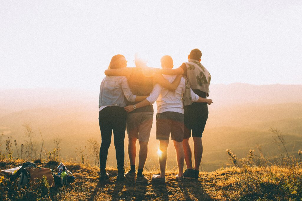 An image of a group of people doing Dry january