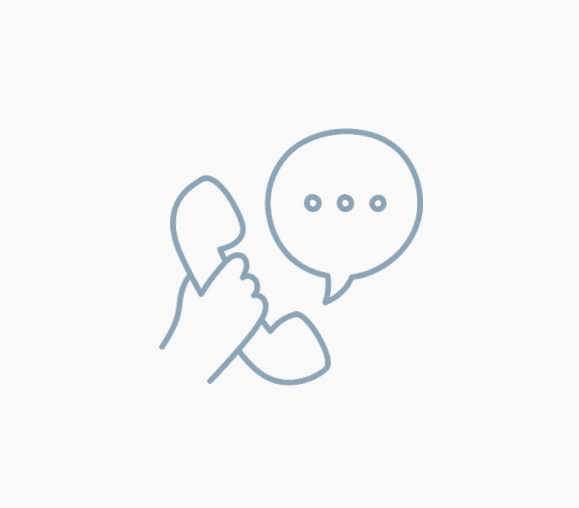 icon of a person talking on a phone