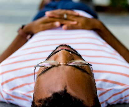 Man lying down