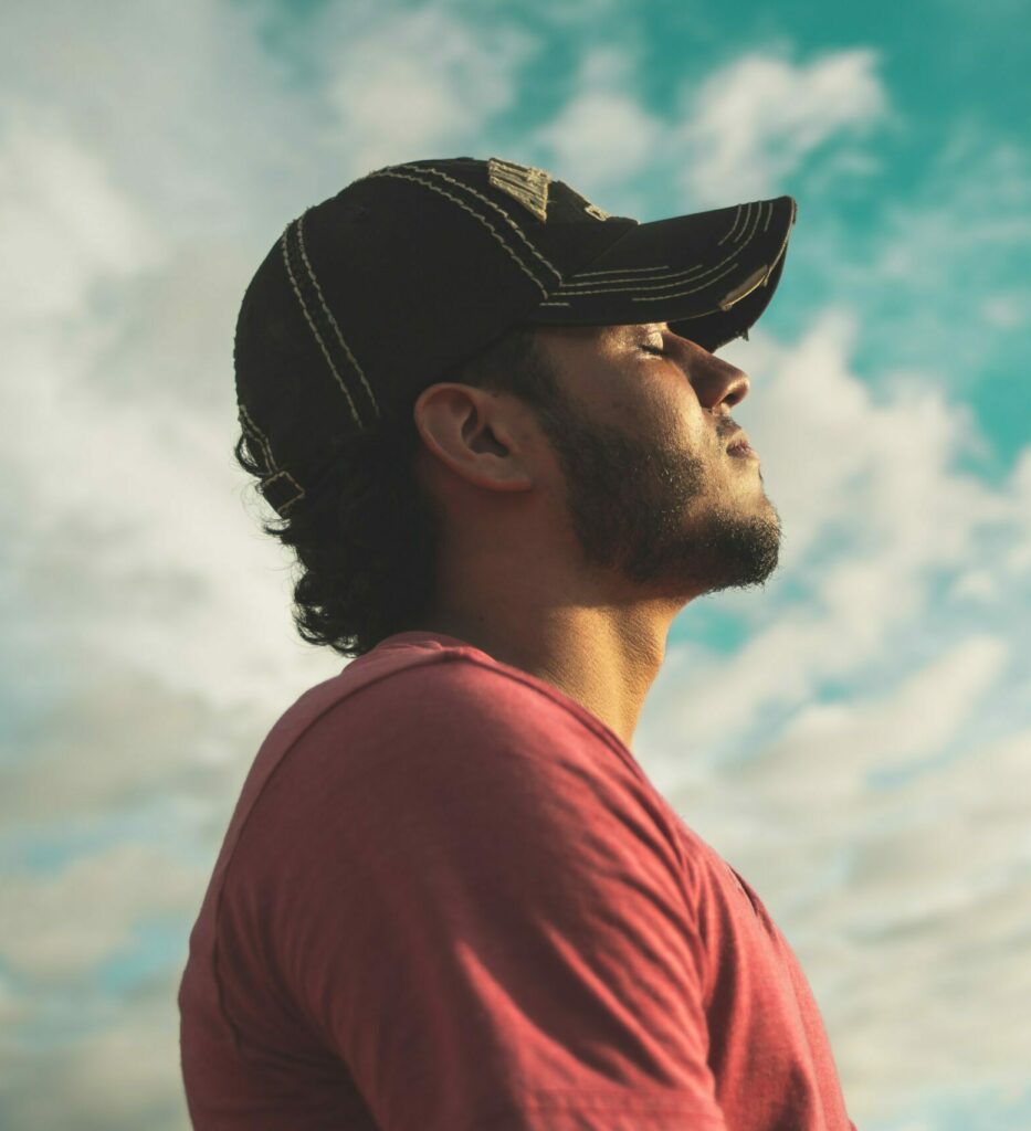 a man looks out at the sky to represent xanax effects and xanax side effects anger.